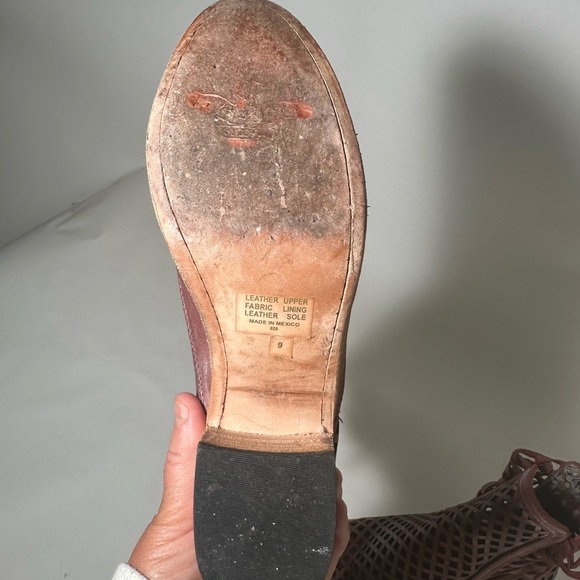 Freebird by Steven Lazor Chunky Heel Ankle Booties with Lattice Design - Picture 3 of 12